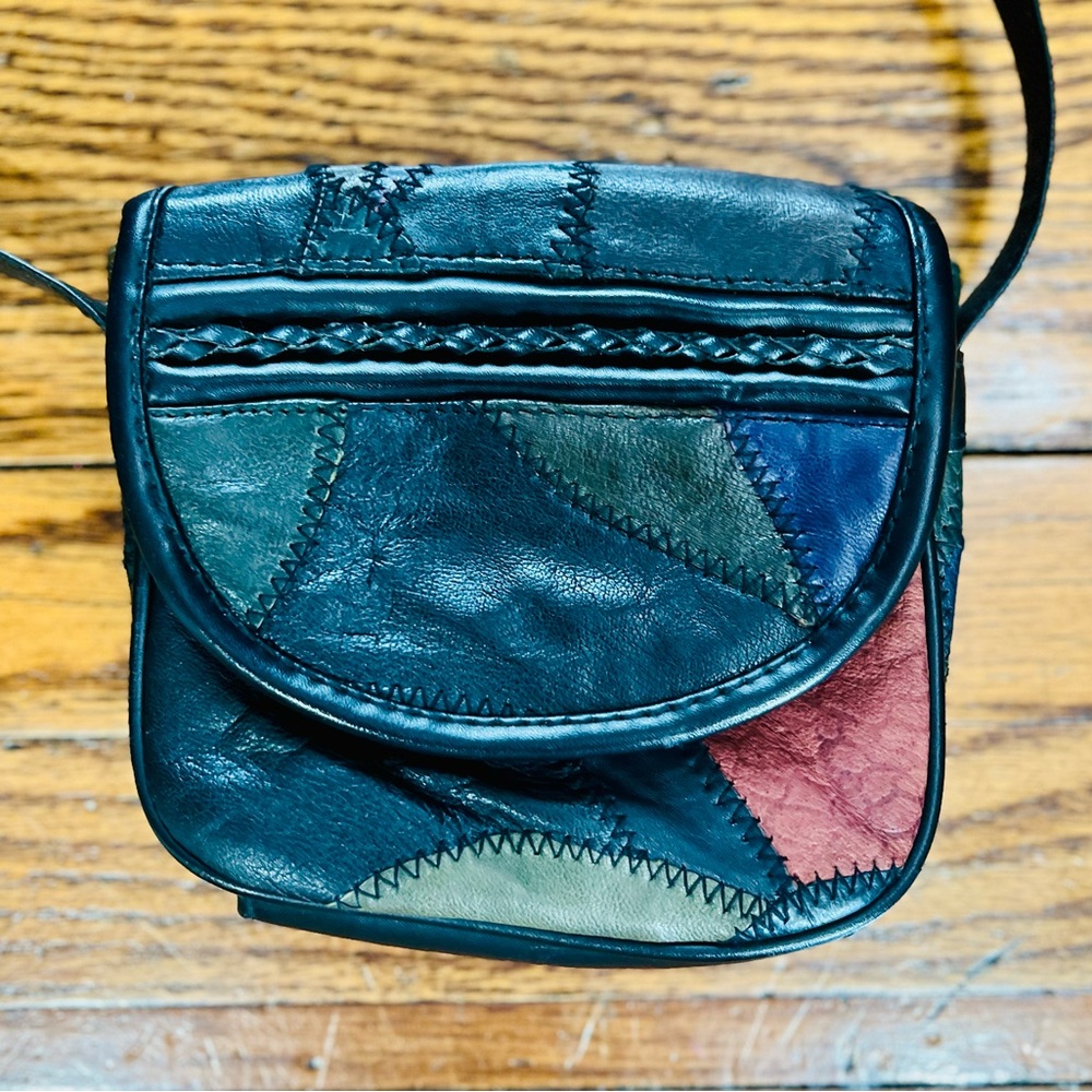 Multicolor Leather Crossbody Bag - image 1